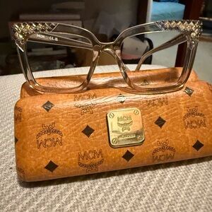 MCM Women's Elegant Brown , Transparent Glasses
